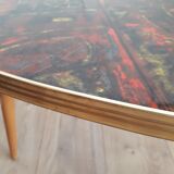 Tripod coffee table, formica tray
