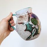 Ceramic jug, rustic, vintage French