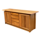 Vintage Scandinavian oak sideboard from the 1980s.