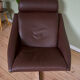 Mid-Century Danish Swivel Chair in Leather, 1970s