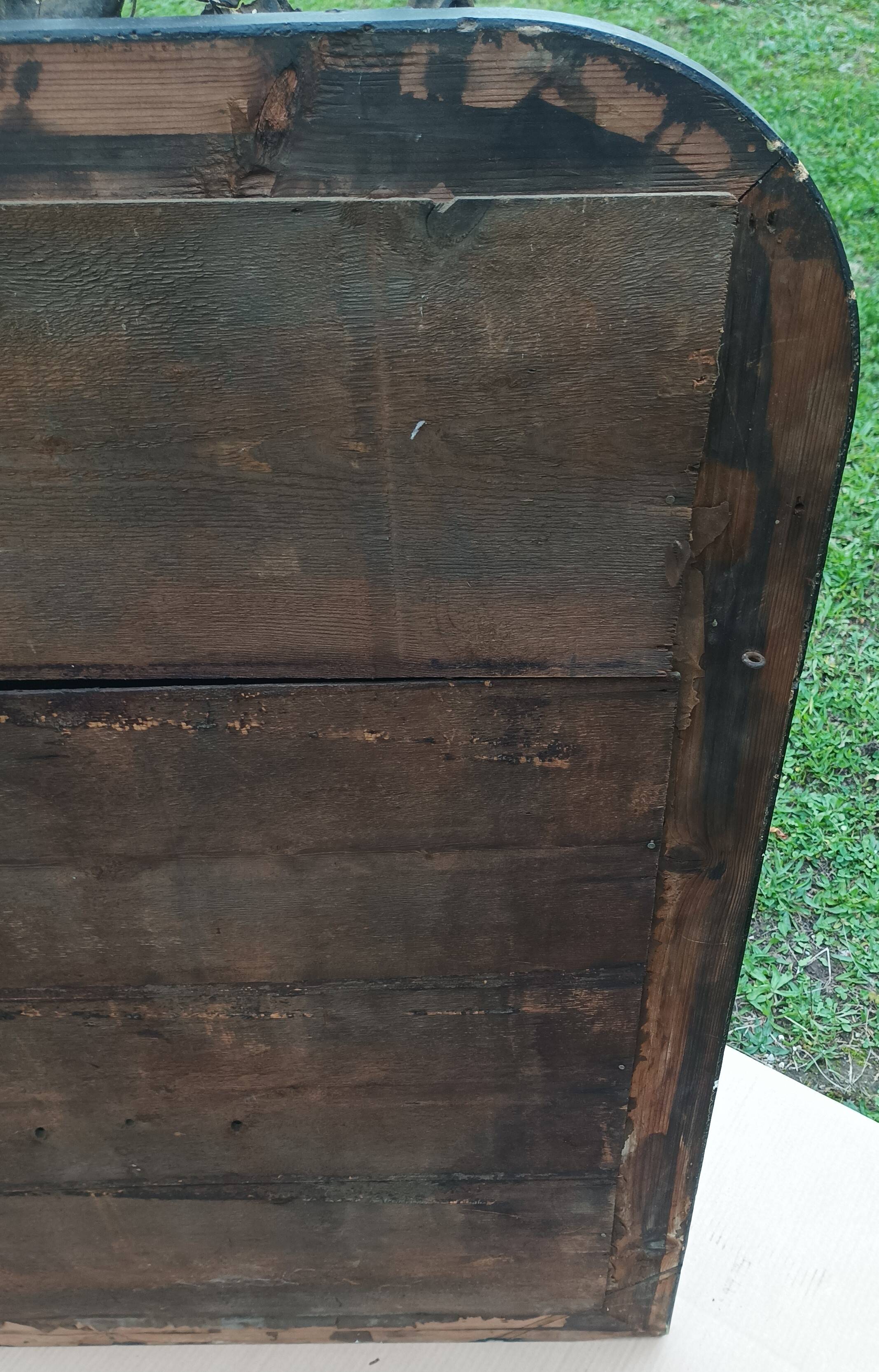 Napoleon III period mirror in wood and stucco