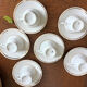 6 Yugoslav porcelain coffee cups - FP Zaječar - white and gilding