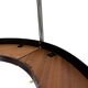 Vintage rosewood coffee table with glass, Denmark, 70s design