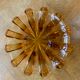 Orange yellow glass fruit cup