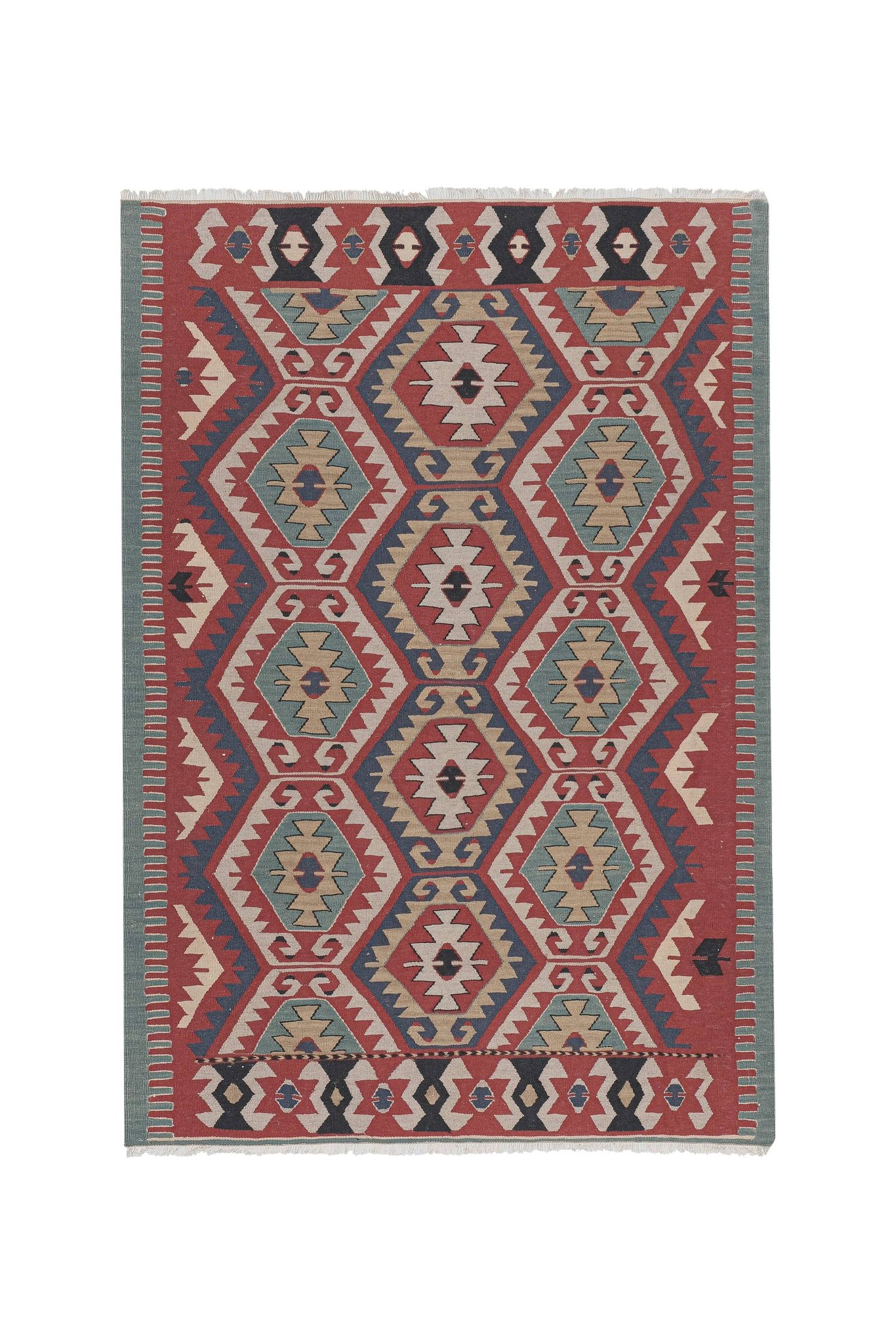 Vintage Turkish rug from Oushak, hand-woven 116x171 cm