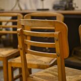 Ensemble de 6 chaises Pierre Cruège 1950’s