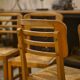 Set of 6 Pierre Cruège chairs from the 1950s.