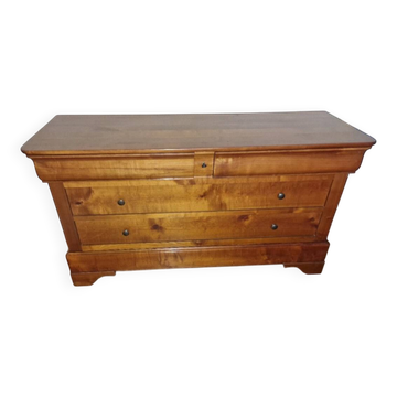 Solid cherry wood style chest of drawers