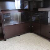 Scandinavian style angle bookcase, modular, 1970s