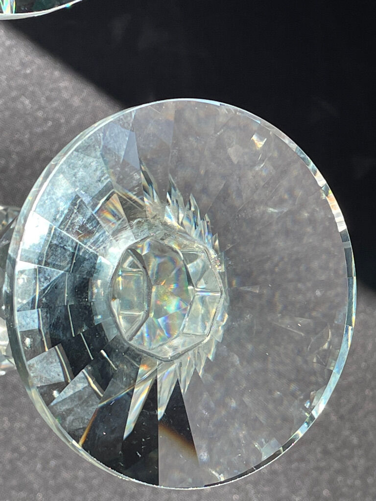 Candle holders - glass or cut crystal