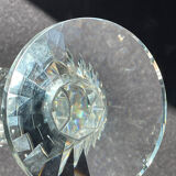 Candle holders - glass or cut crystal