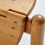 Pinewood dining set by rainer daumiller for hanex, set of 7