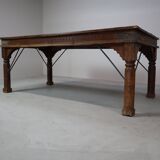Indonesian hand-carved Teak dining Table