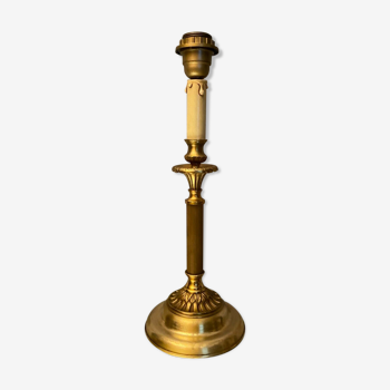 Louis XVI style brass lamp foot