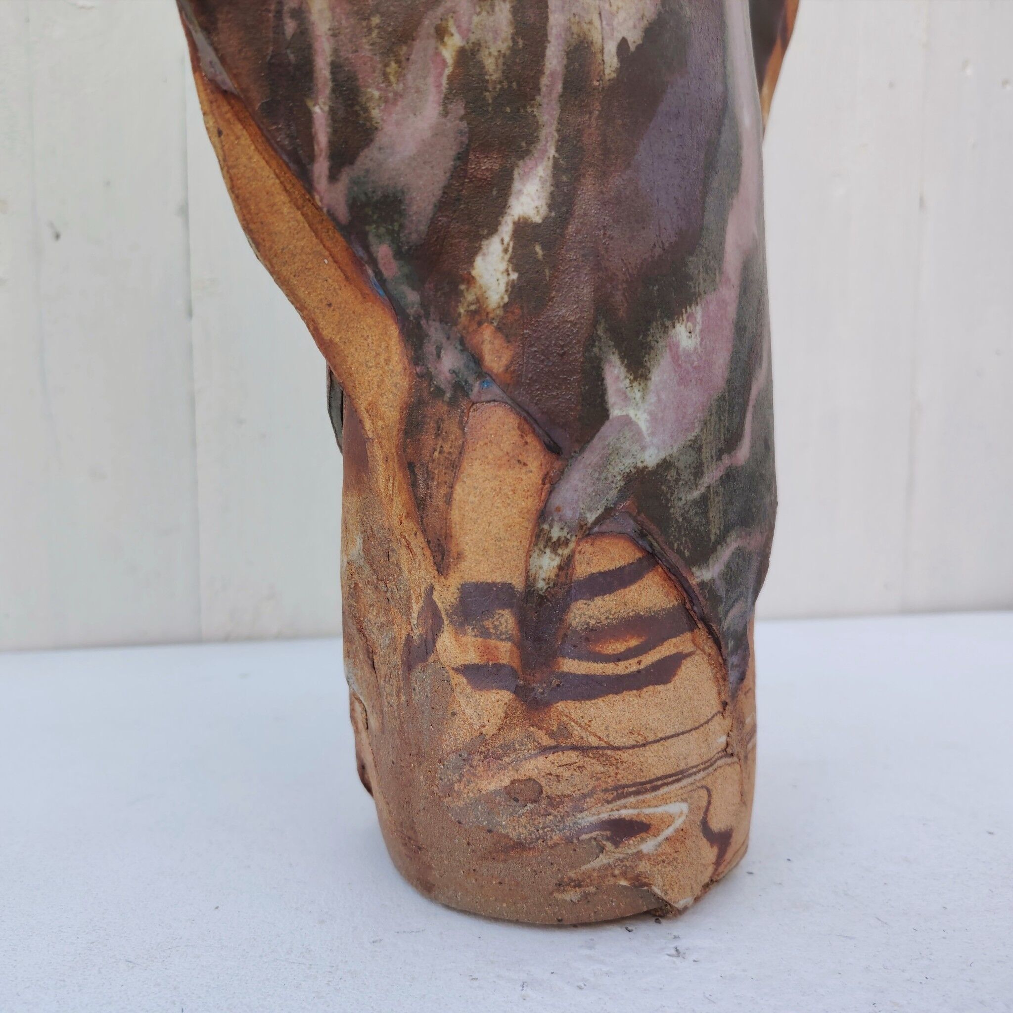 Large ceramic vase, zoomorphic, Alain Rufas
