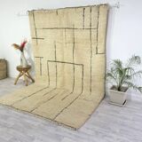 Handmade wool Berber rug 280 X 190 CM