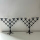 Pair of brutalist candlesticks