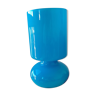Vintage lamp Ikea Lykta turquoise blue, 90s glass
