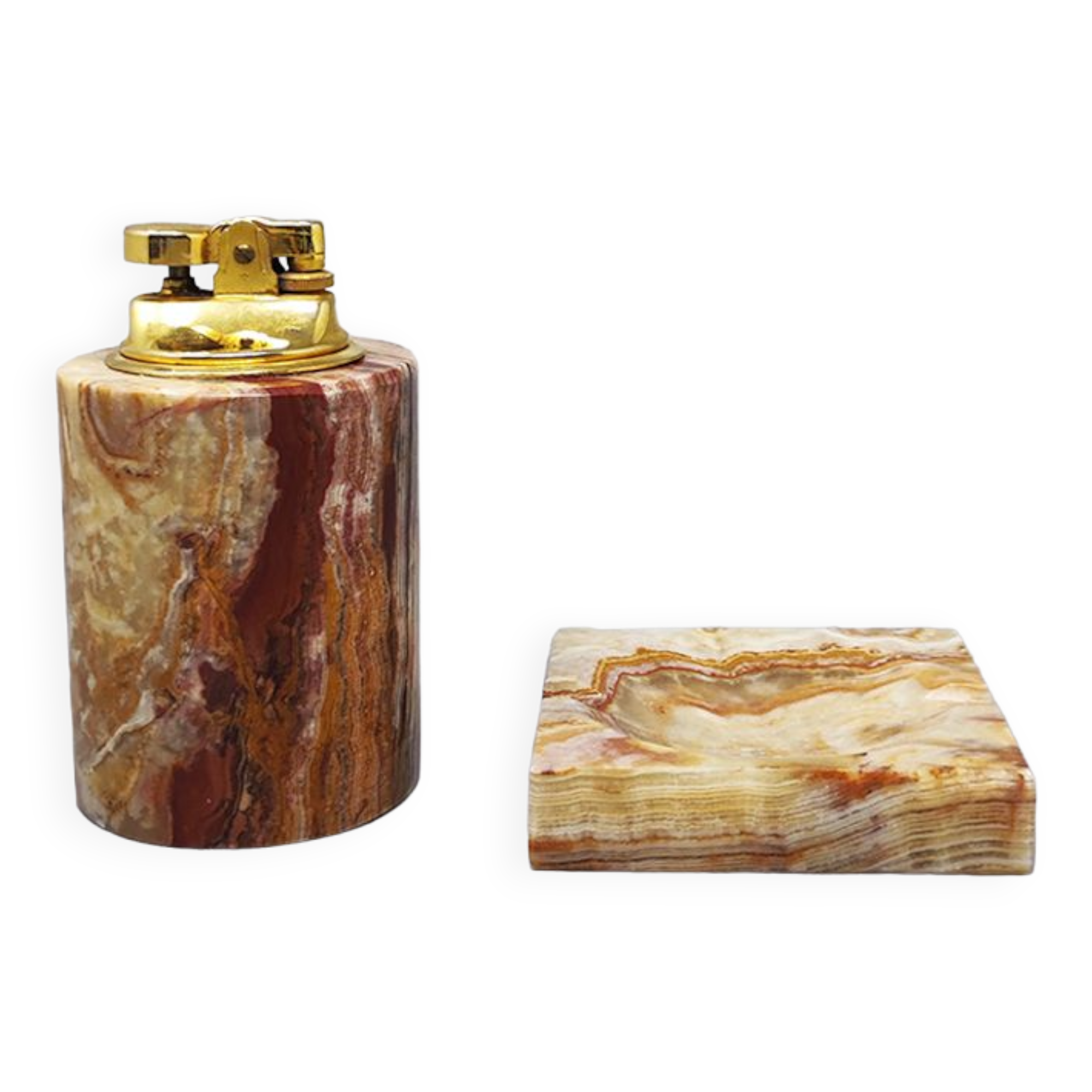 1960s smoking set in onyx made in Italy