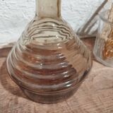 Carafe vintage en verre fumé