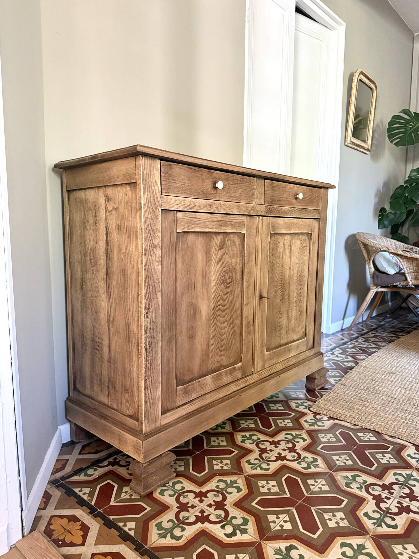 Solid oak sideboard