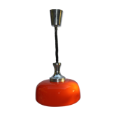 Suspension monte et baisse opaline orange vintage