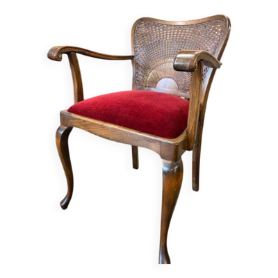 Fauteuil vintage en bois / une place / fauteuil lounge baroque