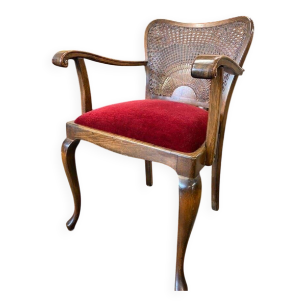 Fauteuil vintage en bois / une place / fauteuil lounge baroque