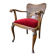Vintage wooden armchair / single seat / baroque lounge chair