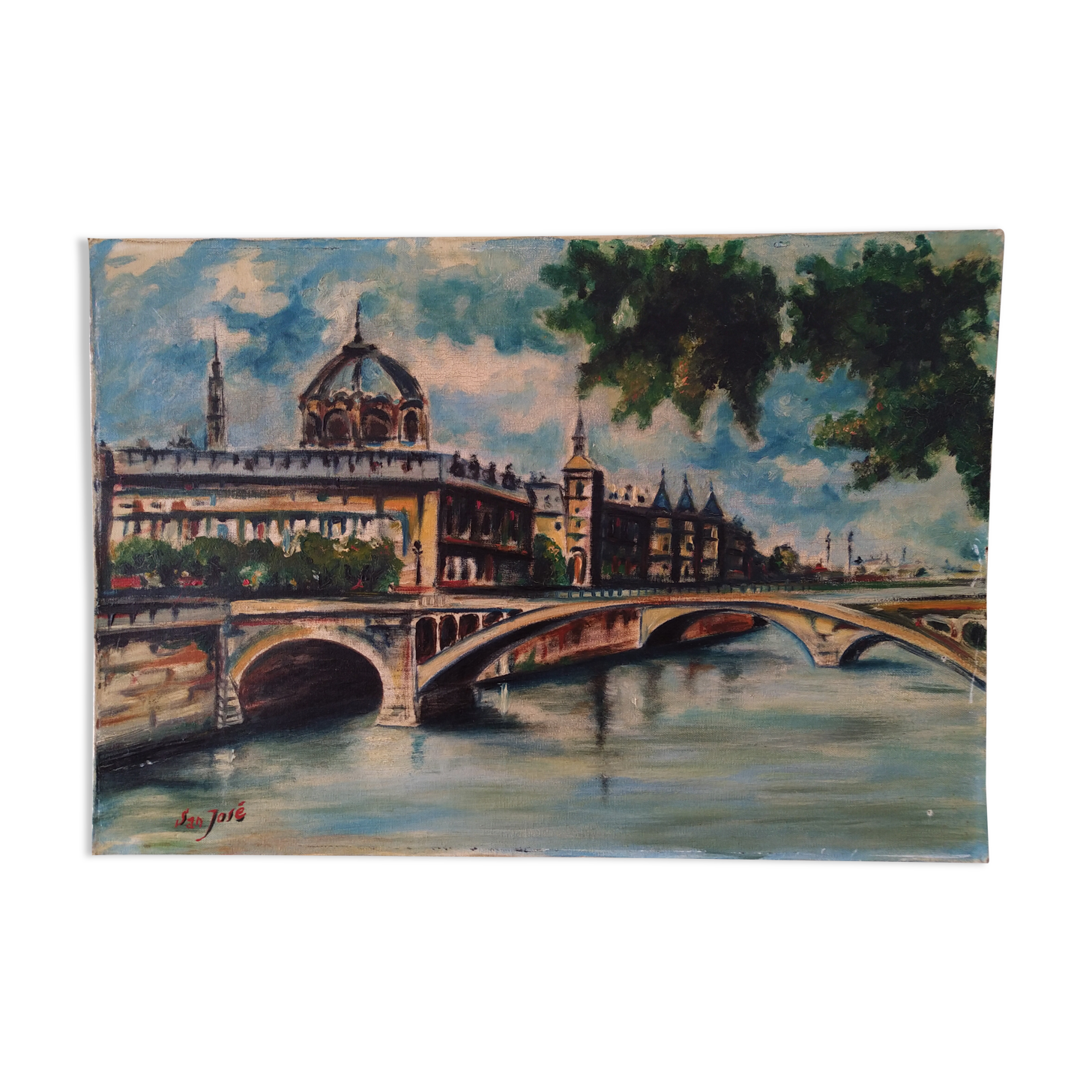 Painting of paris 60s