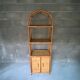 Vintage rattan bookcase 70s