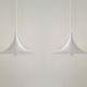 Set of 2 white "Micro" Semi pendant lamps by Claus Bonderup & Torsten Thorup for Lyfa