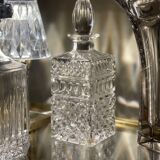 Glass whiskey decanter 1970