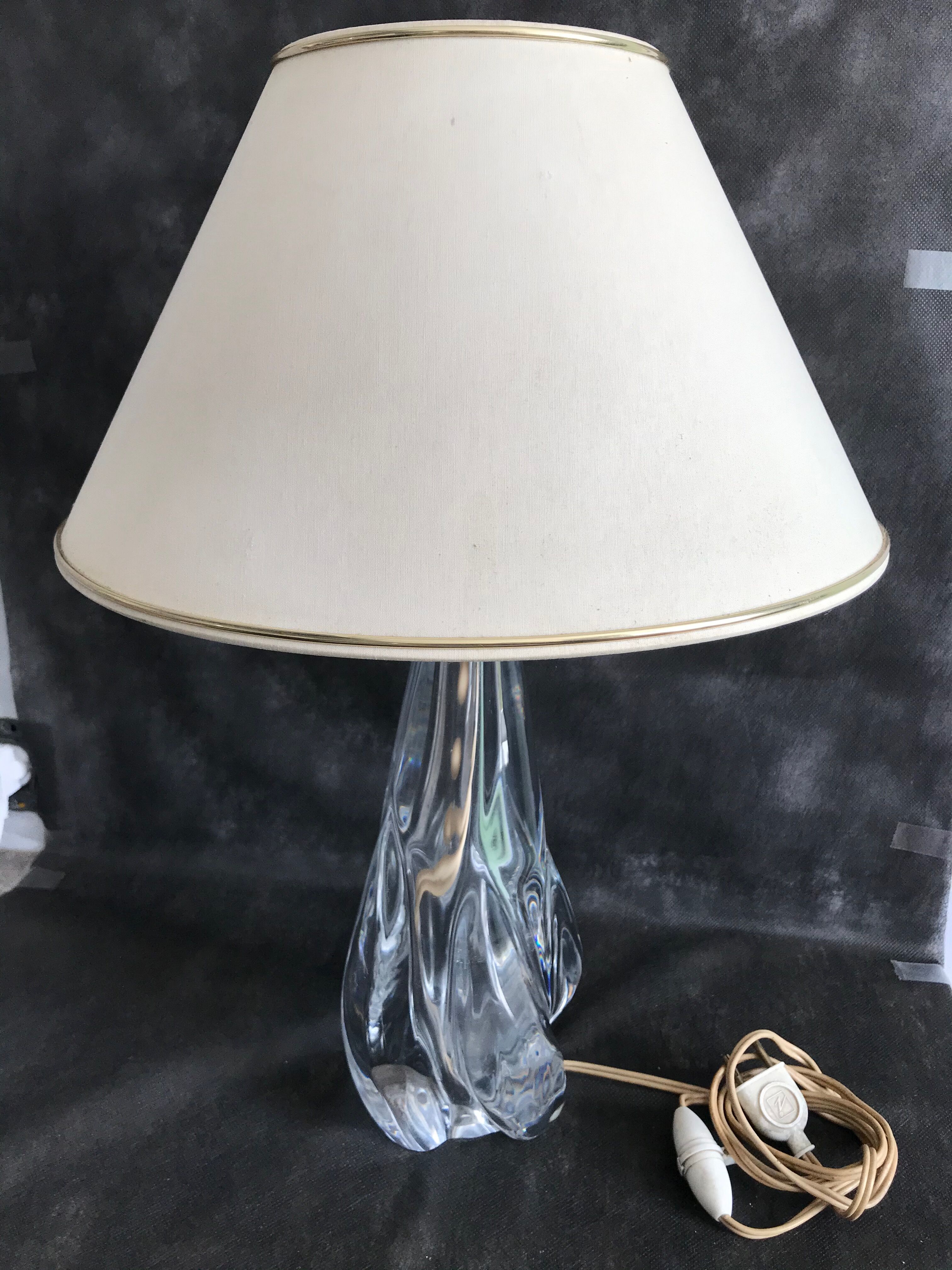 Pied de lampe Joseph Bleichner Manufacture de Saint Louis