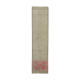 Hand-knotted vintage turkish beige runner rug 86 cm x 354 cm