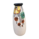 Art Deco cracked ceramic vase