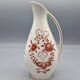 Pichet en porcelaine allemande peint à la main avec motif floral et bordure dorée