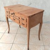 Louis XV style walnut veneer sewing table