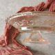 Coupe compotier en verre rose