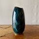 Old glazed ceramic bedside lamp - Bequet - Made in Belgium
