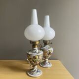 Paire de lampes de table en porcelaine portugaise limitée et numérotée par Alconaca