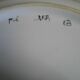 Old flat plate faience hb quimper hand-painted floral decoration