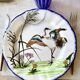 Service de table assiettes et plats Gien modèle grands oiseaux
