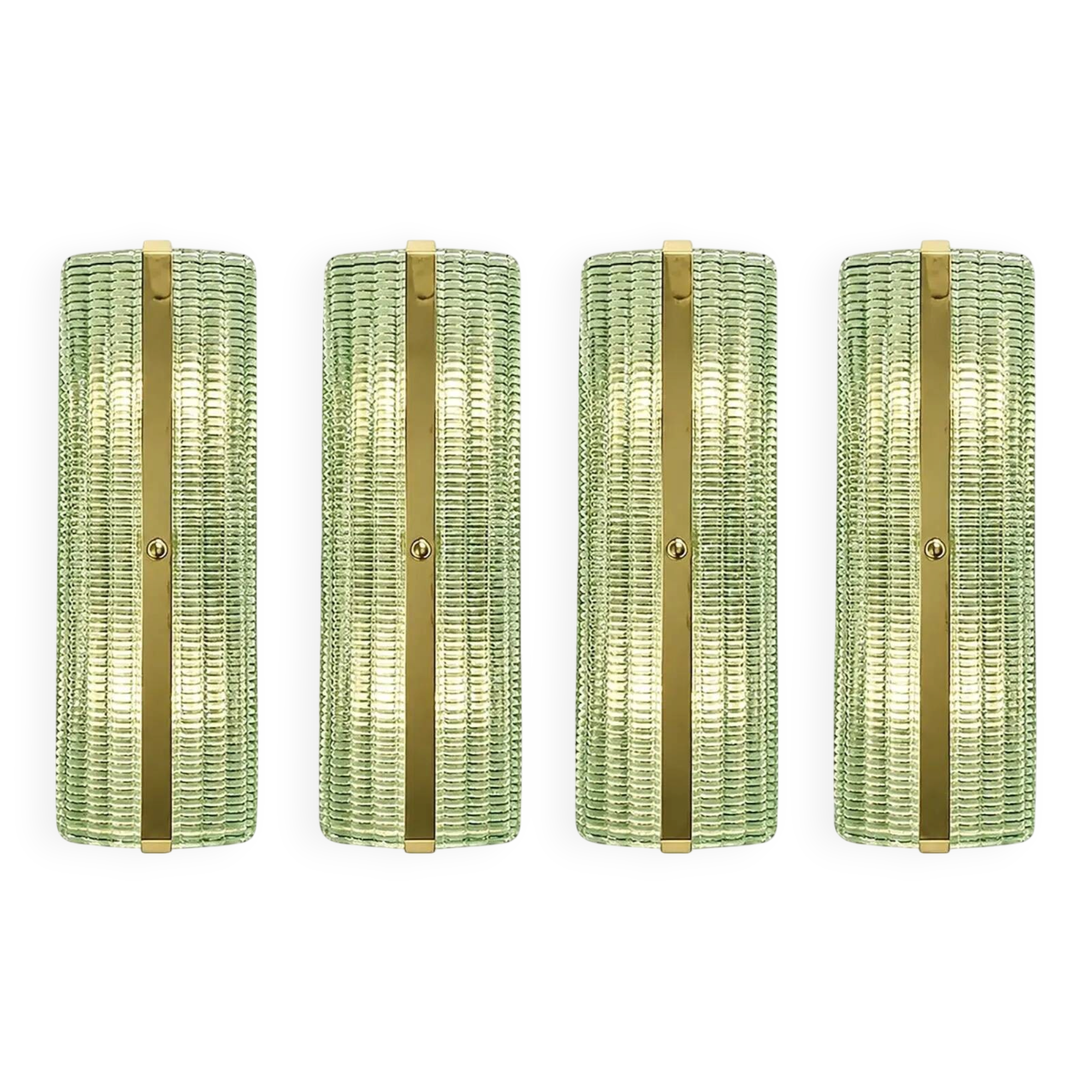Contemporary Rectangular Murano Glass Wall Sconces With Chrome Finish