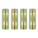 Contemporary Rectangular Murano Glass Wall Sconces With Chrome Finish