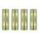 Contemporary Rectangular Murano Glass Wall Sconces With Chrome Finish
