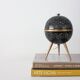 1950s French Saturn Table Lamp in Pierced Aluminum and Brass