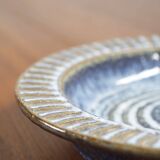 Plat en céramique bleue Maria Philippi et Einar Johansen, Søholm, Danemark années 1960