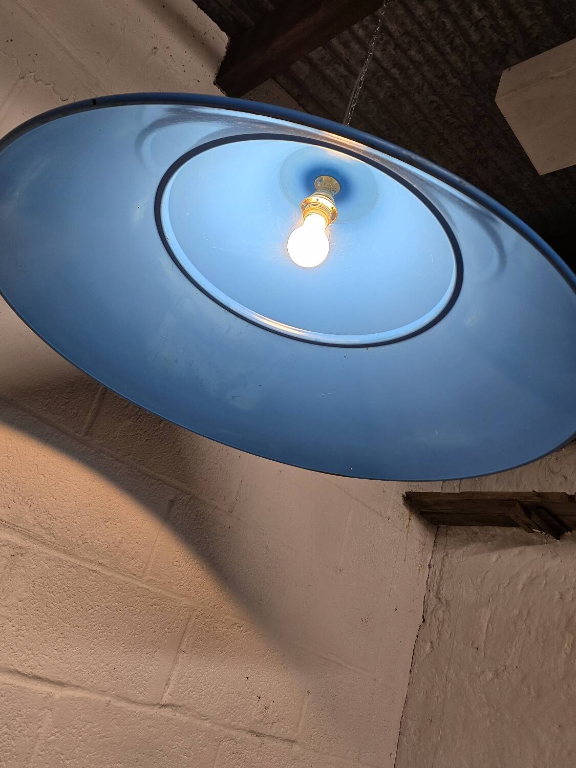 Industrial pendant light, 1950, Bekaert, Germany
