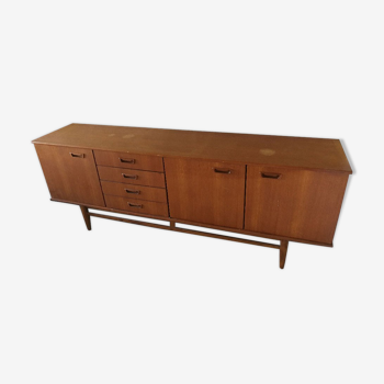 Enfilade year 50 Scandinavian type in teak good condition some traces on the top of the furniture